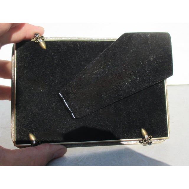 Late 20th Century Bejeweled and Enamel Bronze Photo Frame For Sale - Image 5 of 7