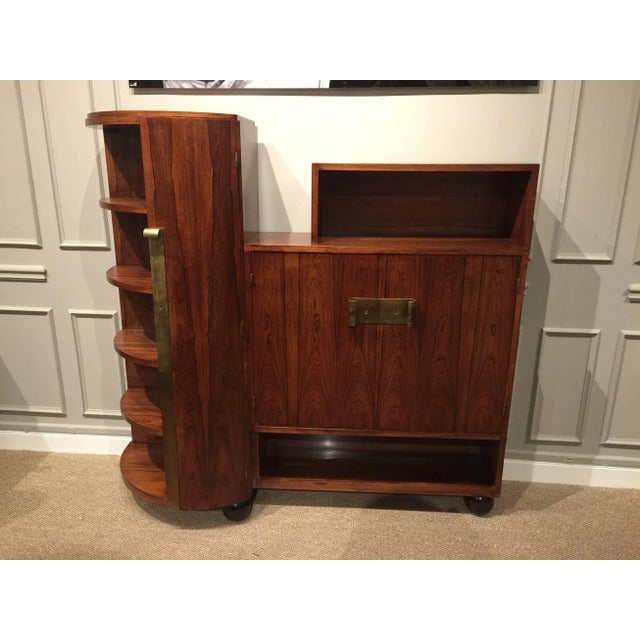 French Art Deco Rosewood Desk and Bookcase For Sale - Image 10 of 10