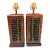 Exceptional Vintage Gilt Wood Chinoiserie Hand Made Lacquered Suanpan/ Abacus Table Lamps a Pair For Sale