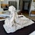 19th-Century Italian White Marble Sculpture Reclining Nymph Woman For Sale - Image 4 of 18