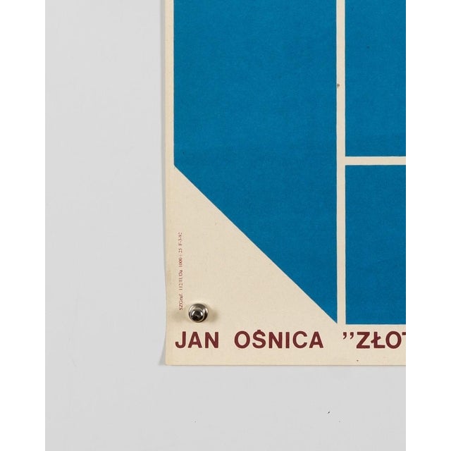 Blue Golden Key Puppet Theatre Poster by Jan Osnica, 1980s For Sale - Image 8 of 9
