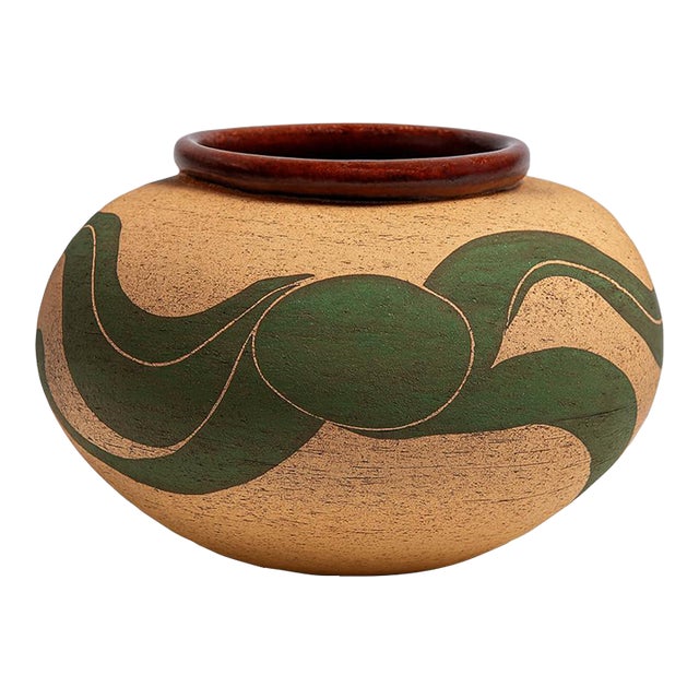 Forest Band Vase — Arne Pottery (1980s) For Sale