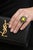 Bochic “Capri” Vintage Sapphire, Peridot & Lemon Quartz Ring — 18K Gold & Silver Signed Masterpiece • Exceptional Gem...