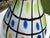 Vintage 11” Graphic Grid Pattern Art Glass Vase For Sale - Image 11 of 11