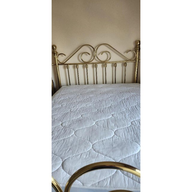 Brass Vintage Dresher Solid Brass Full‑Size Bed – Rare, No Longer Made For Sale - Image 8 of 11