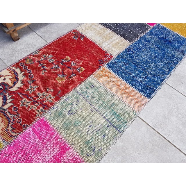 Oushak Vintage Anatolian Runner For Sale - Image 10 of 10