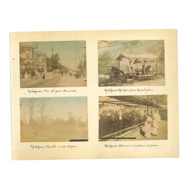Unknown, Ancient Views of Yokohama, Vintage Album Print, 1890s For Sale