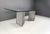 Gray Vintage Brutalist Marble and Glass Dining Table, 1970s For Sale - Image 8 of 10