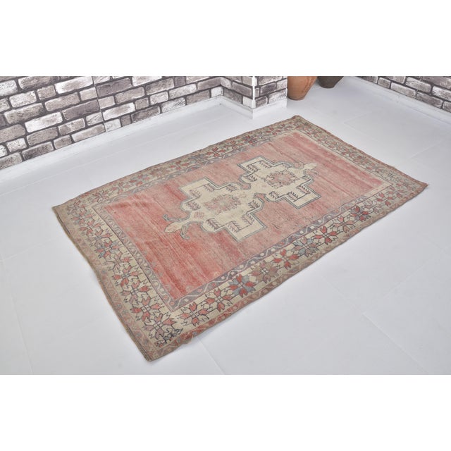 Oushak Vintage Anatolian Wool Carpet For Sale - Image 9 of 9