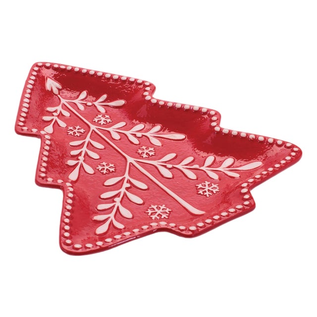 Ceramic Tree Plate (Set of 4) For Sale