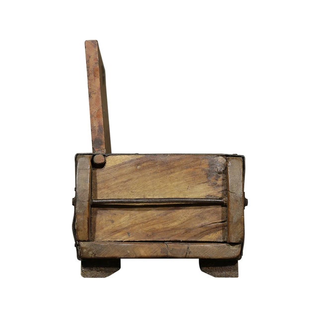 Far Pavilions 1980s Hand Carved Wooden Double Section Box For Sale - Image 4 of 6