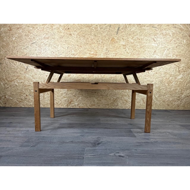 Vintage Danish Adjustable Dining Table in Oak, 1960s For Sale - Image 13 of 18