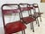 A remarkable and increasingly scarce set of four original world war ii military folding mess chairs, retaining their...