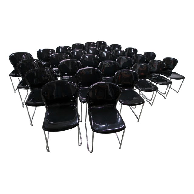 Set of Vintage SM400 Chairs with Trolleys by Gerd Lange for Drabert9 For Sale
