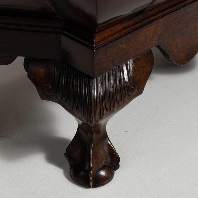 19th Century Chestnut Brown Dutch Vitrine with Brass Hardware For Sale - Image 15 of 15