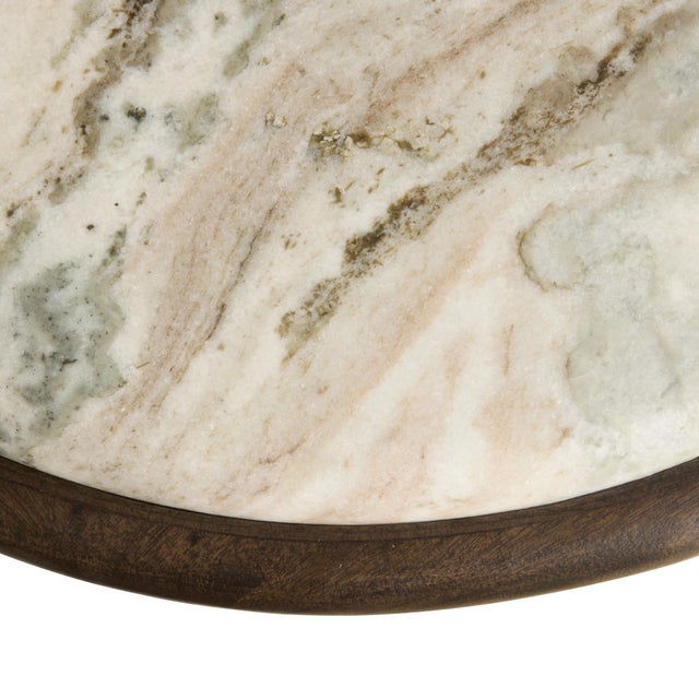 Gray Arteriors Home Mckenna Gray Marble End Table For Sale - Image 8 of 10