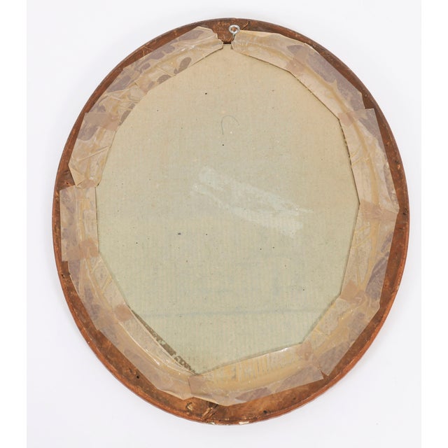 Antique French Rococo Oval Giltwood Mirrors, 1800s, Set of 2 For Sale - Image 13 of 14