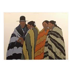Louis De Mayo "The Relatives" Hand Signed Limited Ed Art Serigraph