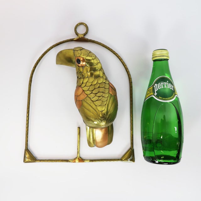 Sergio Bustamante Sergio Bustamante Petite Toucan on Hanging Perch Figure For Sale - Image 4 of 4