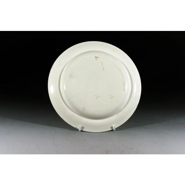 Cream Wedgwood Creamware Hummingbird, Butterfly and Flowers Plates, Pattern No. 7961, Set of Three Etruria, Staffordshire, Dated 1868 For Sale - Image 8 of 12