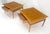 Pair of Fine Blond Tiger Maple Square End Side Lamp Tables One Drawer MINT For Sale - Image 13 of 18