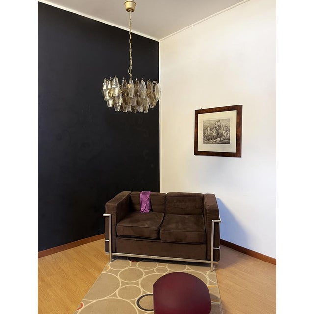Chandelier in Clear and Smoked Glasses by Carlo Scarpa, 1990 For Sale - Image 15 of 18