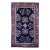 Vintage Persian Sarouk Area Rug, Handwoven Allover Floral Pattern, Navy & Red, 3’ X 5’ For Sale