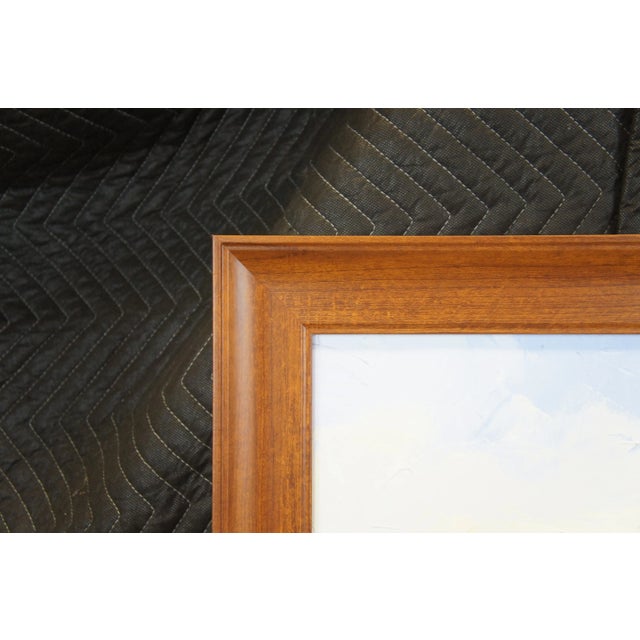 Late 20th Century Impressionist Style Mother and Child on a Beach Oil Painting by Martha Cristel, Framed For Sale - Image 10 of 13