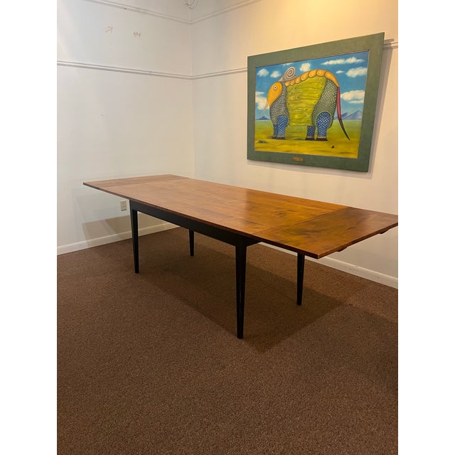 Dr Dimes Historical Dining Farm Table With Bow Back Arm Chairs and Side Chairs For Sale - Image 9 of 12