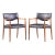 Aksel Bender Madsen and Ejner Larsen Mid Century Danish Teak Occasional Lounge Chairs - Pair For Sale