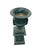 Vintage Neoclassical Cast Iron Garden Urn on Wreath Pedestal - Hunter Green For Sale In West Palm - Image 6 of 12