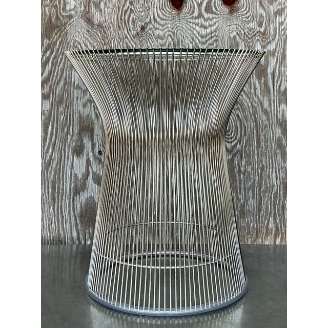 Vintage Chrome Side Table After Platner For Sale In West Palm - Image 6 of 9