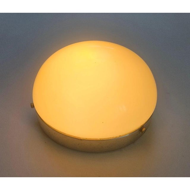 Gold Bauhaus Functionalism Art Deco Flush Mount, 1930s For Sale - Image 8 of 13