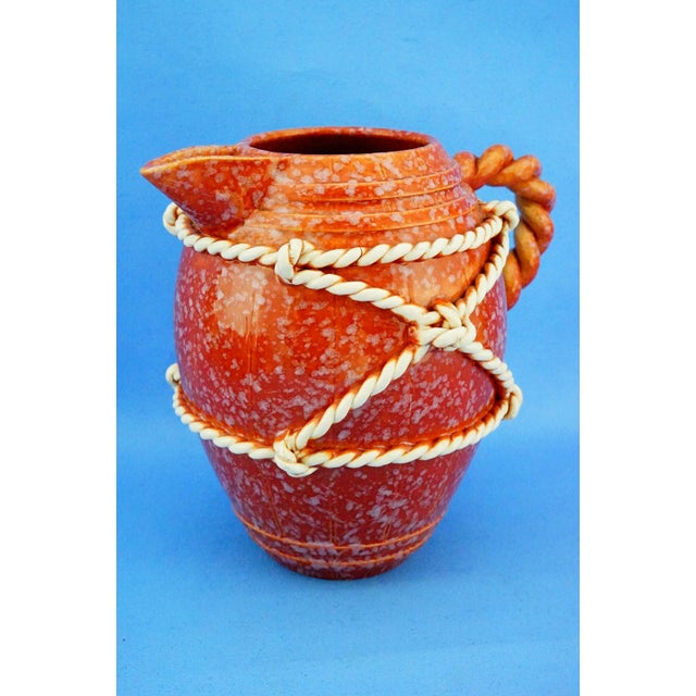 1920s Vintage Ceramic Service with Jug and Glasses by La Colonnata Sesto Fiorentino, 1920s, Set of 7 For Sale - Image 5 of 18
