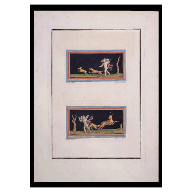 Carlo Nolli, Ancient Roman Fresco, 18th Century, Etching For Sale