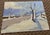Contemporary Late 20th Century Snowy Landscape in Oil - Unsigned For Sale - Image 3 of 7