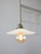 Mid-Century Italian Ceramic and Brass Pendant Lamp For Sale - Image 14 of 14