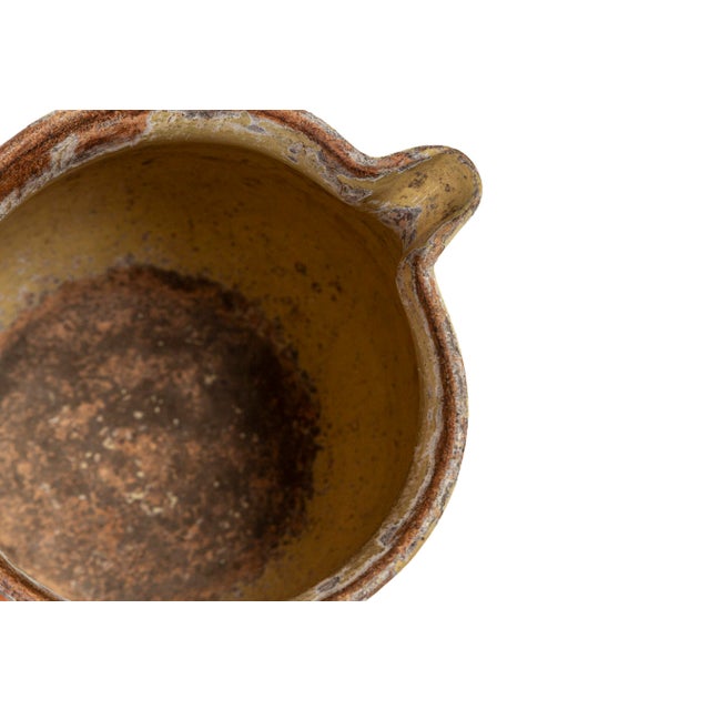 Yellow Antique Savoyard Pitcher, France, Late 19th Century For Sale - Image 8 of 8