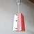 Mid-Century Modern Vintage Pink and White Acrylic Glass Pendants, 1950s, Set of 3 For Sale - Image 3 of 13