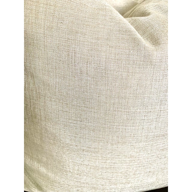 Champagne Gold Metallic Soft Large Pillows - a Pair For Sale - Image 4 of 7