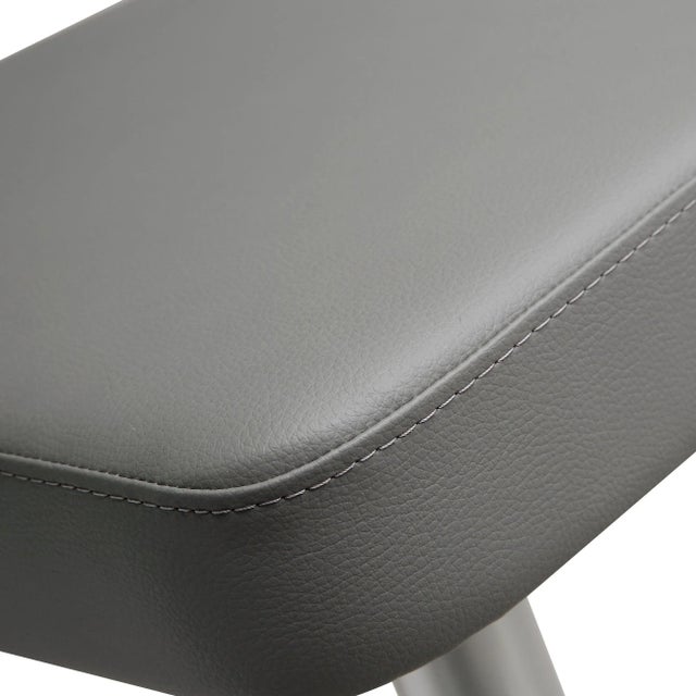 Gray Cosmo Grey Steel Bar Stool For Sale - Image 8 of 12