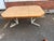 Wood Late 20th Century Vintage Octagonal Formica Metal Base Kitchen Dining Table With Leaf For Sale - Image 7 of 11