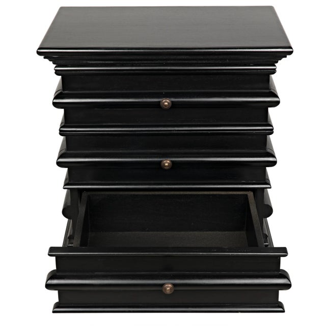 Not Yet Made - Made To Order NOIR Ascona Side Table, Hand Rubbed Black For Sale - Image 5 of 12