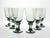 Libbey “Flare (Smokey Gray), Nova Black” Set of 6 Water or Wine Glasses 7” 14oz No chips, cracks, or fleabites. Height 7”...