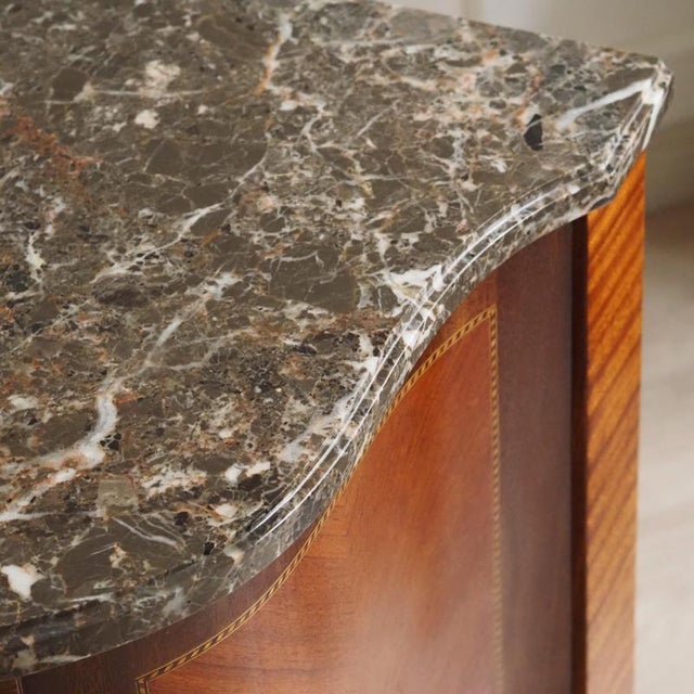 Antique French Chest of Drawers with Marble Top, 1800s For Sale - Image 16 of 17