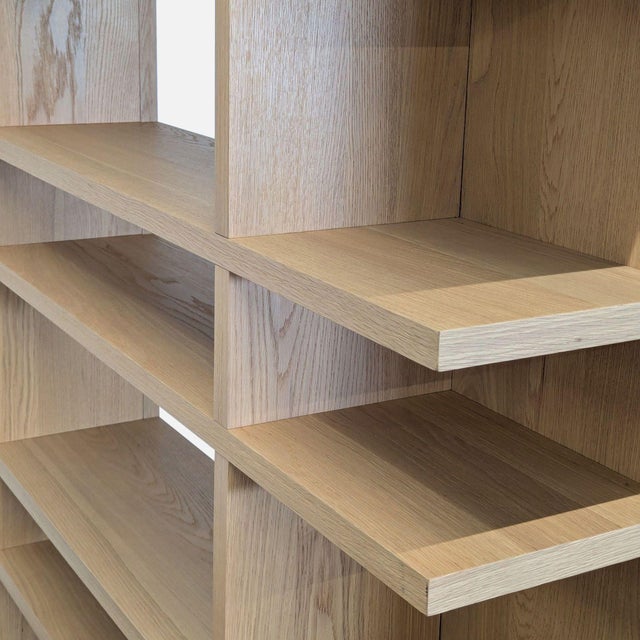 Wood West Elm Wallace Modern Wooden Bookshelf With Open Shelving Design For Sale - Image 7 of 7