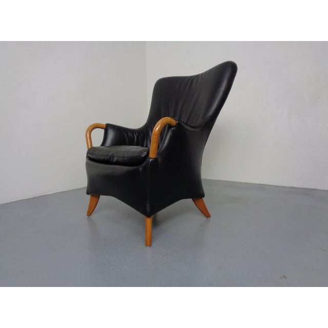 Tenor Leather Lounge Chair by Søren Nissen and Ebbe Gehl for Nielaus Jeki, Denmark, 1980s For Sale - Image 16 of 16