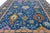 Textile Vibrant Cobalt Blue Hand-Knotted Modern Oushak Style Area Rug With Jewel Tones For Sale - Image 7 of 12