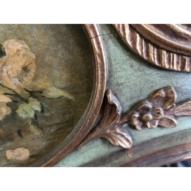 1940s Hand Painted Mirror For Sale - Image 11 of 12