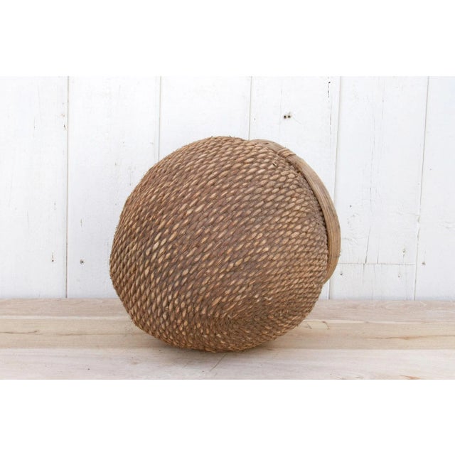 Wood Asian Woven Fruit Basket For Sale - Image 7 of 9